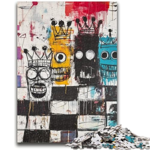 Puzzle für Teenager, 1000-teiliges Puzzle, Totenkopf im Basquiat-Stil, Quizspiel, Wanddekoration, einzigartige Geburtstags, 26x38cm Puzzle für Teenager, 1000-teiliges Puzzle, Totenkopf im Basquiat-Stil, Quizspiel, Wanddekoration, einzigartige Geburtstags, 26x38cm von ZKYUBEK