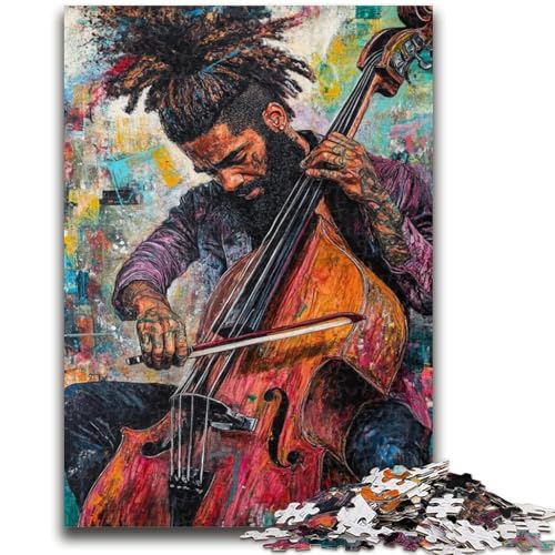 Puzzle für Teenager, Gitarrenspieler, Familienunterhaltungsspielzeug, Lernspiel für Geburtstag, Weihnachten, für Kinder ab 14 Jahren, 26x38cm von ZKYUBEK