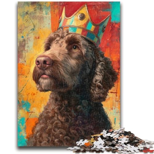 Puzzle für Teenager, Hund mit Krone, Familienunterhaltungsspielzeug, Lernspiel für Geburtstag, Weihnachten, für Kinder ab 14 Jahren, 50x75cm Puzzle für Teenager, Hund mit Krone, Familienunterhaltungsspielzeug, Lernspiel für Geburtstag, Weihnachten, für Kinder ab 14 Jahren, 50x75cm von ZKYUBEK