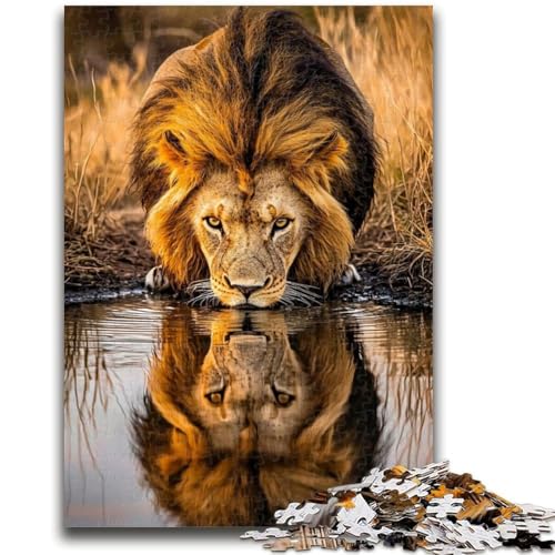 Puzzle für Teenager, Löwe, Familienunterhaltungsspielzeug, Lernspiel für Geburtstag, Weihnachten, für Kinder ab 14 Jahren, 50x75cm Puzzle für Teenager, Löwe, Familienunterhaltungsspielzeug, Lernspiel für Geburtstag, Weihnachten, für Kinder ab 14 Jahren, 50x75cm von ZKYUBEK