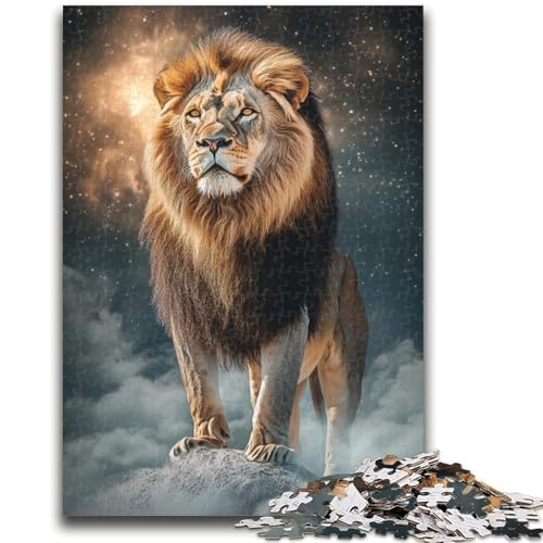 Puzzle für Teenager, Löwenkunst, Familienunterhaltungsspielzeug, Lernspiel für Geburtstag, Weihnachten, für Kinder ab 14 Jahren, 26x38cm von ZKYUBEK