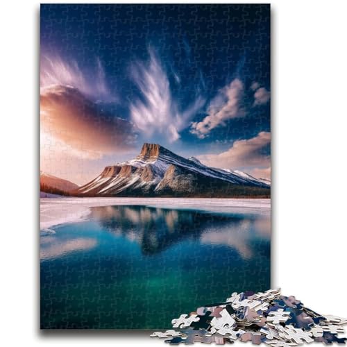 Puzzle für Teenager, schöne Berge und Seen, Familienunterhaltungsspielzeug, Lernspiel für Geburtstag, Weihnachten, für Kinder ab 14 Jahren, 26x38cm von ZKYUBEK