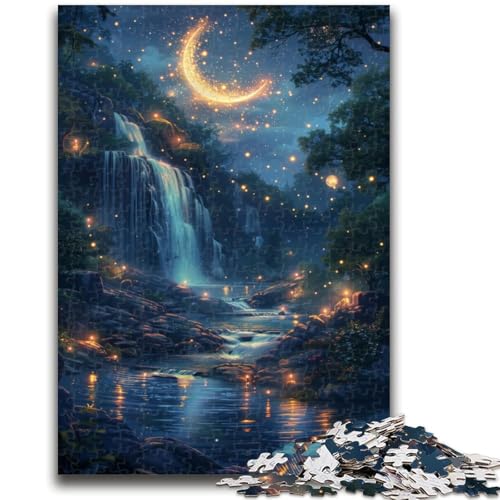 Puzzle für Teenager mit Wasserfall-Ansicht, Familienunterhaltungsspielzeug, Lernspiel für Geburtstag, Weihnachten, für Kinder ab 14 Jahren, 50x75cm von ZKYUBEK