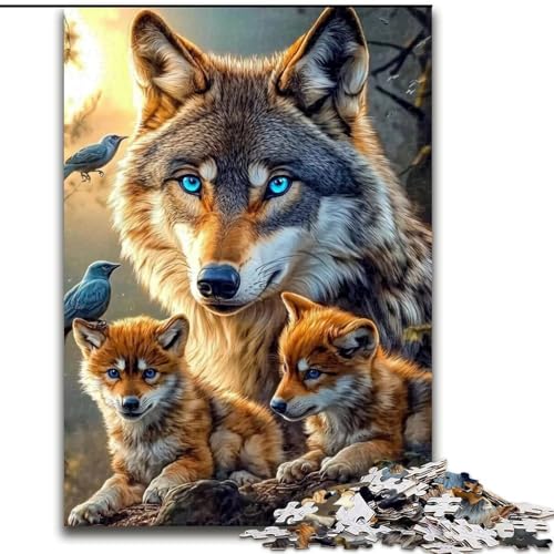 Puzzle mit 1000 Teilen für Erwachsene, „Die Wolfsfamilie“, 26x38cm, anspruchsvolles Denkspiel für Teenager, unterhaltsames interaktives Spiel für die ganze Familie Puzzle mit 1000 Teilen für Erwachsene, „Die Wolfsfamilie“, 26x38cm, anspruchsvolles Denkspiel für Teenager, unterhaltsames interaktives Spiel für die ganze Familie von ZKYUBEK
