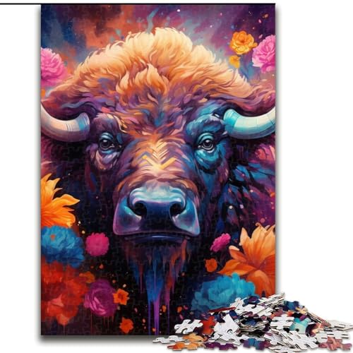 Puzzle mit 1000 Teilen für Erwachsene, Buffalo-Puzzle, Größe 26x38cm, anspruchsvolles Denkspiel – entspannendes Spielzeug für Teenager von ZKYUBEK