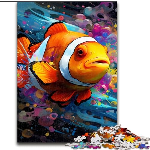 Puzzle mit 1000 Teilen für Erwachsene, Clownfisch-Puzzle, Größe 50x75cm, anspruchsvolles Denkspiel – entspannendes Spielzeug für Teenager von ZKYUBEK