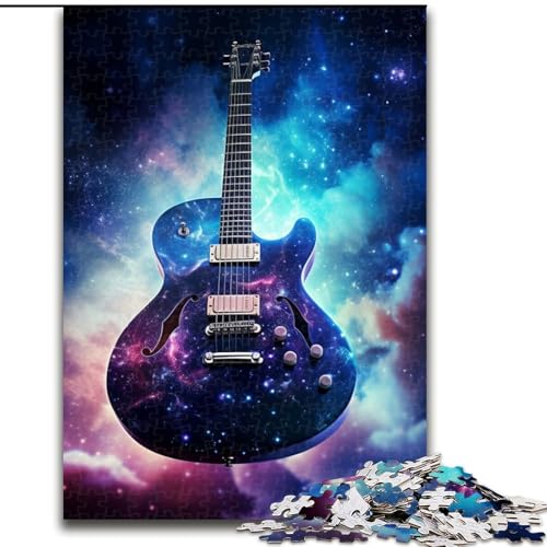 Puzzle mit 1000 Teilen für Erwachsene, Galaxy-Gitarre, Karton-Puzzle für Erwachsene, Größe 26x38cm, anspruchsvolles Denkspiel für Teenager, Spaß für den Spieleabend mit der Familie von ZKYUBEK