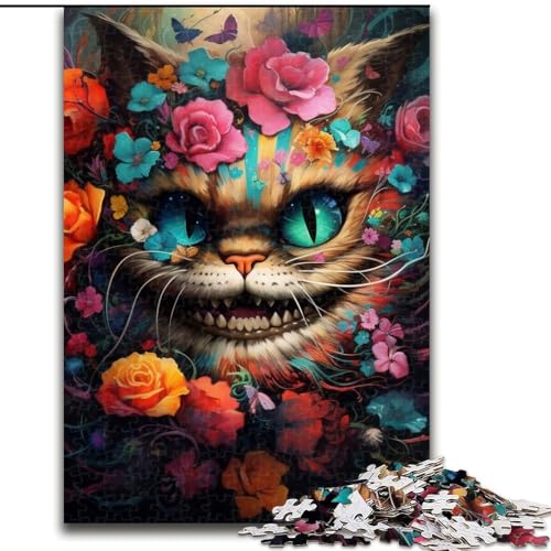 Puzzle mit 1000 Teilen für Erwachsene, Katzen-Puzzle, Größe 26x38cm, anspruchsvolles Denkspiel – entspannendes Spielzeug für Teenager von ZKYUBEK