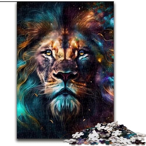 Puzzle mit 1000 Teilen für Erwachsene, Löwen-Puzzle, Größe 26x38cm, anspruchsvolles Denkspiel – entspannendes Spielzeug für Teenager von ZKYUBEK