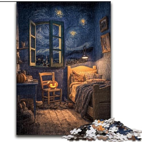 Puzzle mit 1000 Teilen für Erwachsene, Nachthimmel-Puzzle, 26x38cm, anspruchsvolles Denkspiel für Teenager, unterhaltsames interaktives Spiel für die ganze Familie von ZKYUBEK