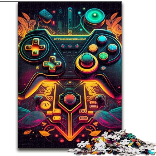 Puzzle mit 1000 Teilen für Erwachsene, Neon-Spiel, Größe 50x75cm, anspruchsvolles Denkspiel – entspannendes Spielzeug für Teenager von ZKYUBEK
