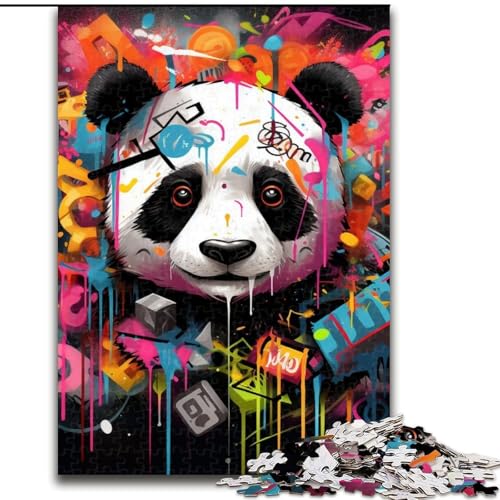 Puzzle mit 1000 Teilen für Erwachsene, Panda-Puzzle, Größe 50x75cm, anspruchsvolles Denkspiel – entspannendes Spielzeug für Teenager von ZKYUBEK