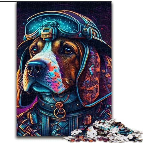 Puzzle mit 1000 Teilen für Erwachsene, Steampunk-Beagle-Puzzle, Größe 50x75cm, anspruchsvolles Denkspiel – entspannendes Spielzeug für Teenager von ZKYUBEK