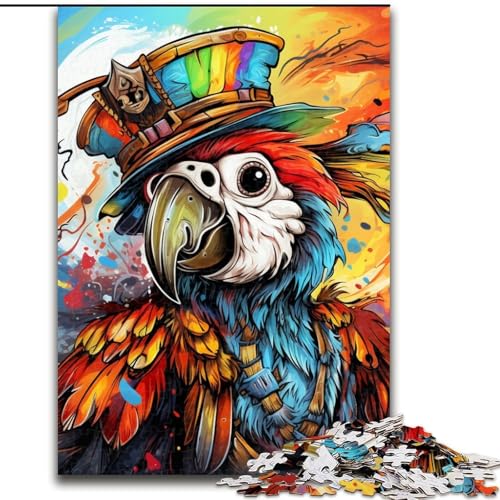 Puzzle mit 1000 Teilen für Erwachsene, Tiere, Vögel, Papageien. Schwierige Puzzles für Erwachsene, Größe 26x38cm. Anspruchsvolles Denkspiel – Entspannendes Spielzeug für Teenager von ZKYUBEK