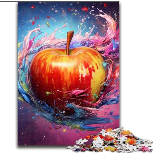 Puzzle mit 1000 Teilen für Erwachsene, buntes Apfel-Puzzle, Größe 50x75cm, anspruchsvolles Denkspiel – entspannendes Spielzeug für Teenager von ZKYUBEK