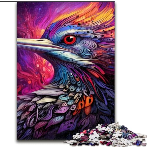 Puzzle mit 1000 Teilen für Erwachsene, buntes Specht-Puzzle, Größe 50x75cm, anspruchsvolles Denkspiel – entspannendes Spielzeug für Teenager von ZKYUBEK