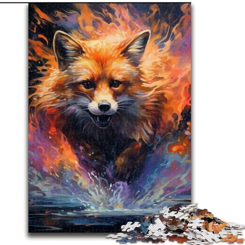 Puzzle mit 1000 Teilen für Erwachsene, farbenfroher Kunstfuchs, anspruchsvolles Puzzle, Größe 50x75cm, Geschenk für Männer und Frauen, für den Alltag und besondere Anlässe Puzzle mit 1000 Teilen für Erwachsene, farbenfroher Kunstfuchs, anspruchsvolles Puzzle, Größe 50x75cm, Geschenk für Männer und Frauen, für den Alltag und besondere Anlässe von ZKYUBEK