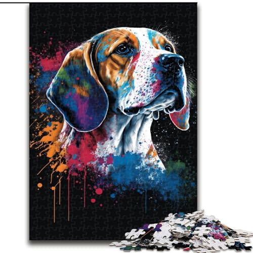 Puzzle mit 1000 Teilen für Erwachsene, farbenfrohes Beagle-Puzzle aus Holz für Erwachsene, Größe 50x75cm, Spaß für Aktivitäten zu Hause, Geburtstagsgeschenk, Reisegeschenk Puzzle mit 1000 Teilen für Erwachsene, farbenfrohes Beagle-Puzzle aus Holz für Erwachsene, Größe 50x75cm, Spaß für Aktivitäten zu Hause, Geburtstagsgeschenk, Reisegeschenk von ZKYUBEK