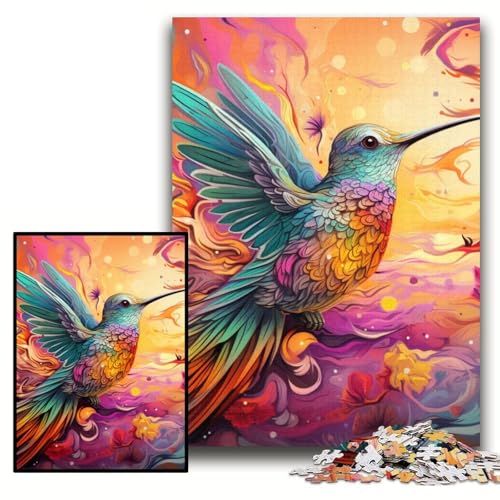 Puzzle mit 1000 Teilen für Erwachsene, farbiges Kolibri-Puzzle aus Karton, 26x38cm, ideal für Verliebte, perfektes Weihnachts-, Neujahrs- oder Valentinstagsgeschenk Puzzle mit 1000 Teilen für Erwachsene, farbiges Kolibri-Puzzle aus Karton, 26x38cm, ideal für Verliebte, perfektes Weihnachts-, Neujahrs- oder Valentinstagsgeschenk von ZKYUBEK
