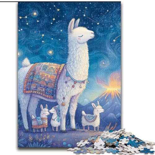 Puzzle mit 1000 Teilen für Erwachsene, freundliches Alpaka-Unmögliches Puzzle für Erwachsene, 50x75cm, Geburtstagsgeschenkidee, anspruchsvolles Denkspiel Puzzle mit 1000 Teilen für Erwachsene, freundliches Alpaka-Unmögliches Puzzle für Erwachsene, 50x75cm, Geburtstagsgeschenkidee, anspruchsvolles Denkspiel von ZKYUBEK