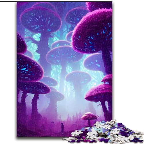 Puzzle mit 1000 Teilen für Erwachsene, magischer Wald, Größe 26x38cm, anspruchsvolles Denkspiel für Teenager, unterhaltsames interaktives Spiel für die ganze Familie von ZKYUBEK