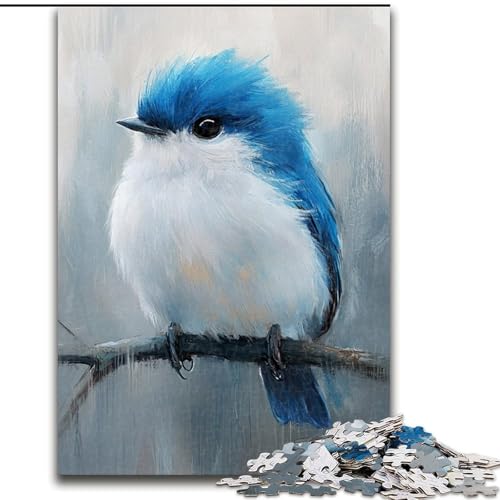 Puzzle mit 1000 Teilen für Erwachsene, süßes kleines blaues Vogel-Puzzle, 26x38cm, für Feiertage, Geburtstage und Spieleabende mit der Familie Puzzle mit 1000 Teilen für Erwachsene, süßes kleines blaues Vogel-Puzzle, 26x38cm, für Feiertage, Geburtstage und Spieleabende mit der Familie von ZKYUBEK