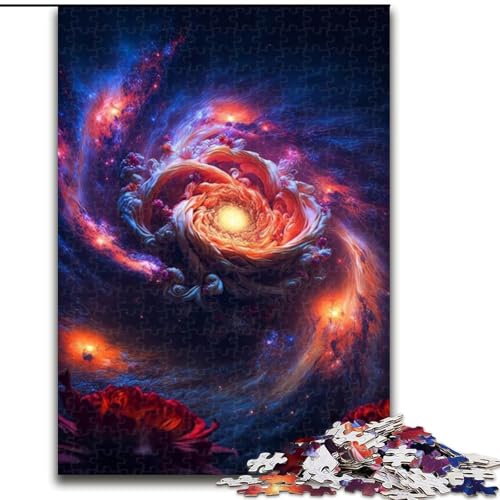 Puzzle mit 1000 Teilen für Erwachsene, wunderschönes Holzpuzzle Cosmic Rose, Größe 50x75cm, perfekt für Teenager, zum Zusammenhalt der Familie, als Denksportaufgabe und als Geschenk zur Heimdekoration Puzzle mit 1000 Teilen für Erwachsene, wunderschönes Holzpuzzle Cosmic Rose, Größe 50x75cm, perfekt für Teenager, zum Zusammenhalt der Familie, als Denksportaufgabe und als Geschenk zur Heimdekoration von ZKYUBEK