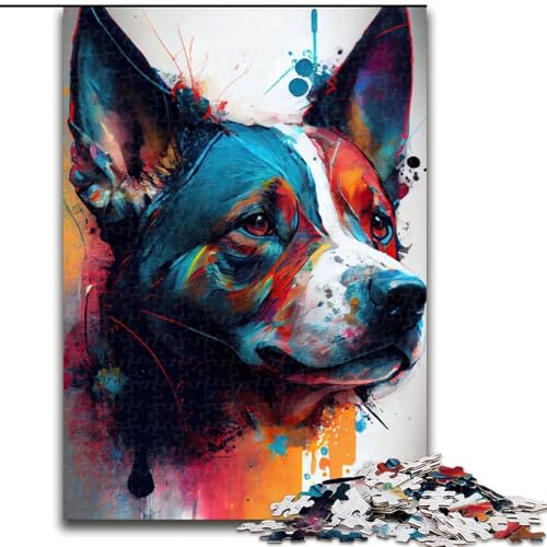Puzzle mit 1000 Teilen für Erwachsene. Der mutige Hund. Holzpuzzle für Erwachsene, Größe 50x75cm. Anspruchsvolles Denkspiel, Familienaktivität, Heimdekoration Puzzle mit 1000 Teilen für Erwachsene. Der mutige Hund. Holzpuzzle für Erwachsene, Größe 50x75cm. Anspruchsvolles Denkspiel, Familienaktivität, Heimdekoration von ZKYUBEK