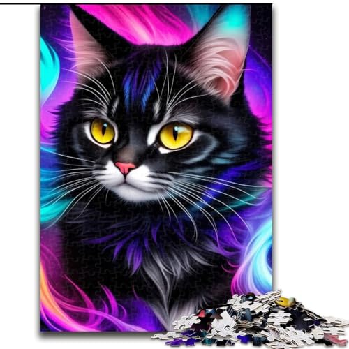Puzzles, hübsches Katzenporträt, Holzpuzzles, Größe 50x75cm, anspruchsvolles Denkspiel, Familienaktivität, Heimdekoration Puzzles, hübsches Katzenporträt, Holzpuzzles, Größe 50x75cm, anspruchsvolles Denkspiel, Familienaktivität, Heimdekoration von ZKYUBEK