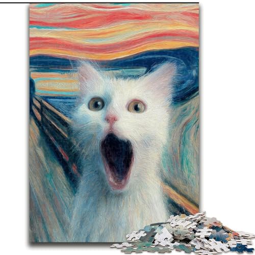 Puzzles „Van Gogh – Schockierte Katze“, Holzpuzzle, 26x38cm, anspruchsvolles Denkspiel, Familienaktivität, Heimdekoration Puzzles „Van Gogh – Schockierte Katze“, Holzpuzzle, 26x38cm, anspruchsvolles Denkspiel, Familienaktivität, Heimdekoration von ZKYUBEK