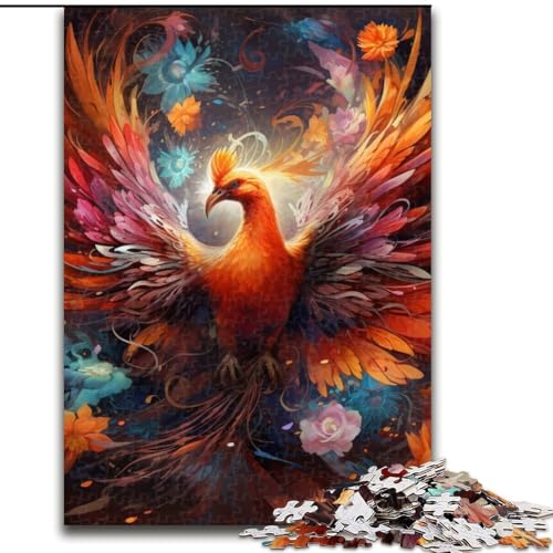 Puzzles 1000 Teile für Erwachsene Phoenix Holzpuzzle Größe 50x75cm Anspruchsvolles DIY-Denkspiel für Teenager Puzzles 1000 Teile für Erwachsene Phoenix Holzpuzzle Größe 50x75cm Anspruchsvolles DIY-Denkspiel für Teenager von ZKYUBEK