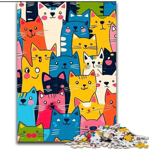 Puzzles Art Cat Holzpuzzles 50X75CM Herausforderndes Denkspiel, Familienaktivität, Heimdekoration Puzzles Art Cat Holzpuzzles 50X75CM Herausforderndes Denkspiel, Familienaktivität, Heimdekoration von ZKYUBEK