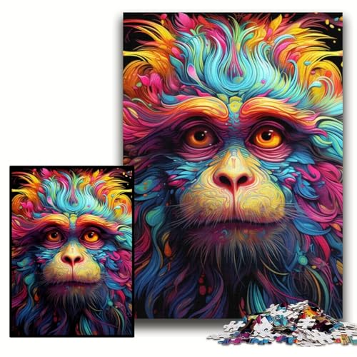 Puzzles Bunte Affenpuzzles für Erwachsene 50x75cm Perfekt für Familienspaß an Weihnachten, Thanksgiving, Geburtstagen und Ostern Puzzles Bunte Affenpuzzles für Erwachsene 50x75cm Perfekt für Familienspaß an Weihnachten, Thanksgiving, Geburtstagen und Ostern von ZKYUBEK