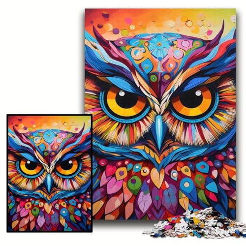 Puzzles Bunte Eulen-Kunstpuzzles für Erwachsene 50x75cm Perfekt für Familienspaß an Weihnachten, Thanksgiving, Geburtstagen und Ostern Puzzles Bunte Eulen-Kunstpuzzles für Erwachsene 50x75cm Perfekt für Familienspaß an Weihnachten, Thanksgiving, Geburtstagen und Ostern von ZKYUBEK