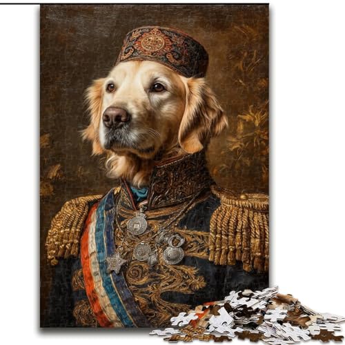 Puzzles Colonel Golden Retriever Holzpuzzle 50x75cm, Denkspiel, interaktives Familienspiel, geeignet für Kinder ab 14 Jahren Puzzles Colonel Golden Retriever Holzpuzzle 50x75cm, Denkspiel, interaktives Familienspiel, geeignet für Kinder ab 14 Jahren von ZKYUBEK