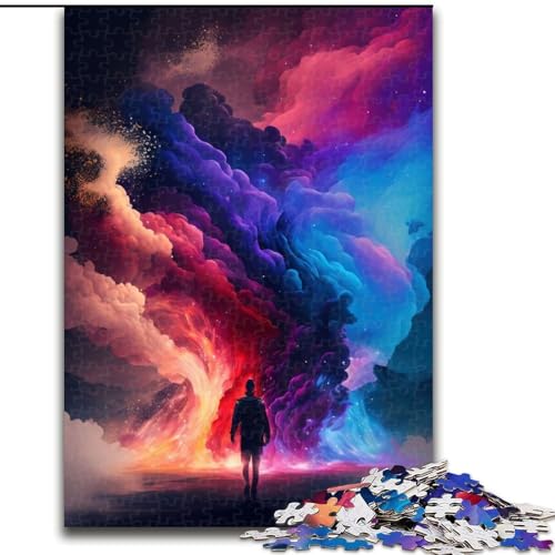 Puzzles Colourful Dreams aus Holz, Größe 50x75cm, anspruchsvolles Denkspiel, Familienaktivität, Heimdekoration von ZKYUBEK