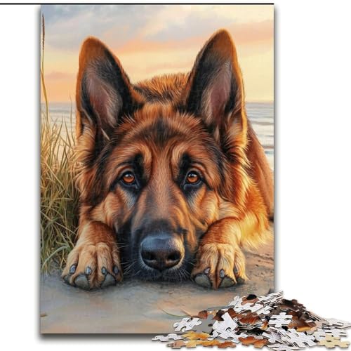 Puzzles Deutscher Schäferhund Holzpuzzles 26X38CM Herausforderndes Denkspiel, Familienaktivität, Heimdekoration Puzzles Deutscher Schäferhund Holzpuzzles 26X38CM Herausforderndes Denkspiel, Familienaktivität, Heimdekoration von ZKYUBEK
