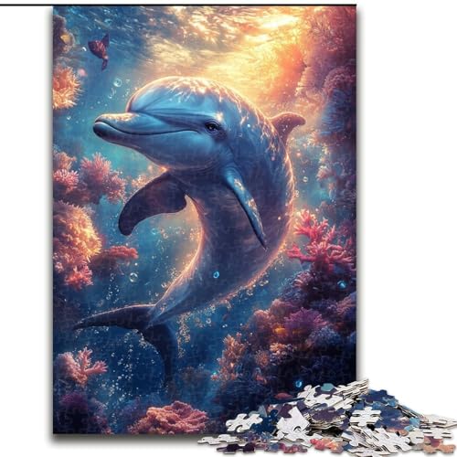 Puzzles Dream Dolphin Holzpuzzles 50x75cm, Denkspiel, interaktives Familienspiel, geeignet für Kinder ab 14 Jahren Puzzles Dream Dolphin Holzpuzzles 50x75cm, Denkspiel, interaktives Familienspiel, geeignet für Kinder ab 14 Jahren von ZKYUBEK