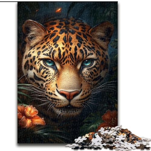 Puzzles Dschungelleopard Holzpuzzles 50x75cm, anspruchsvolles Denkspiel, Familienaktivität, Heimdekoration Puzzles Dschungelleopard Holzpuzzles 50x75cm, anspruchsvolles Denkspiel, Familienaktivität, Heimdekoration von ZKYUBEK