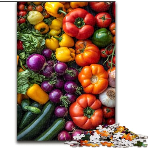 Puzzles Gemüse-Kollektion Holzpuzzles 50x75cm, anspruchsvolles Denkspiel, Familienaktivität, Heimdekoration Puzzles Gemüse-Kollektion Holzpuzzles 50x75cm, anspruchsvolles Denkspiel, Familienaktivität, Heimdekoration von ZKYUBEK