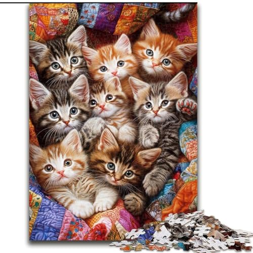 Puzzles Katze Holzpuzzle 26X38CM Denkspiel, Interaktives Familienspiel, Geeignet für Kinder ab 14 Jahren Puzzles Katze Holzpuzzle 26X38CM Denkspiel, Interaktives Familienspiel, Geeignet für Kinder ab 14 Jahren von ZKYUBEK