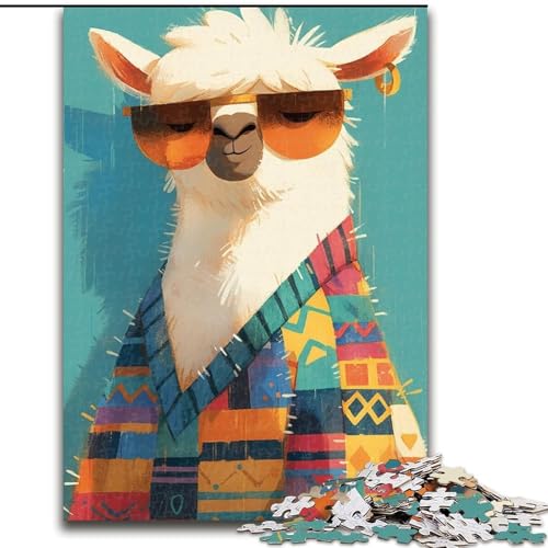 Puzzles Künstlerische Alpaka-Holzpuzzles 26x38cm, Denkspiel, interaktives Familienspiel, geeignet für Kinder ab 14 Jahren Puzzles Künstlerische Alpaka-Holzpuzzles 26x38cm, Denkspiel, interaktives Familienspiel, geeignet für Kinder ab 14 Jahren von ZKYUBEK
