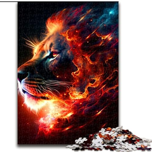 Puzzles Löwe aus Pappe, Größe 26x38cm, anspruchsvolles Denkspiel, Familienaktivität, Heimdekoration Puzzles Löwe aus Pappe, Größe 26x38cm, anspruchsvolles Denkspiel, Familienaktivität, Heimdekoration von ZKYUBEK