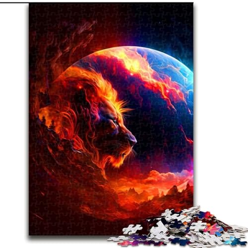 Puzzles Löwe aus Pappe, Größe 26x38cm, anspruchsvolles Denkspiel, Familienaktivität, Heimdekoration Puzzles Löwe aus Pappe, Größe 26x38cm, anspruchsvolles Denkspiel, Familienaktivität, Heimdekoration von ZKYUBEK