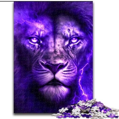 Puzzles Löwenporträt, Holzpuzzle, Größe 50x75cm, Denkspiel, interaktives Familienspiel, geeignet für Kinder ab 14 Jahren Puzzles Löwenporträt, Holzpuzzle, Größe 50x75cm, Denkspiel, interaktives Familienspiel, geeignet für Kinder ab 14 Jahren von ZKYUBEK