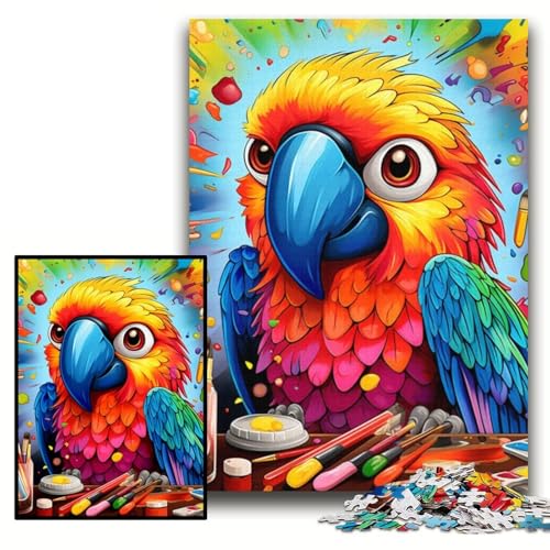 Puzzles Papageien-Puzzles für Erwachsene, 26x38cm, perfekt für Familienspaß an Weihnachten, Thanksgiving, Geburtstagen und Ostern von ZKYUBEK