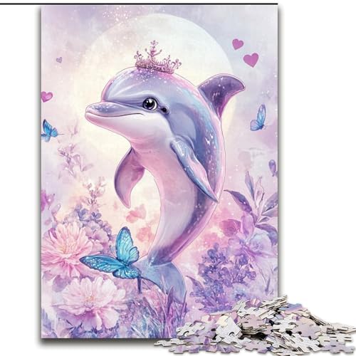 Puzzles Rosa Delfin Holzpuzzles 26X38CM Herausforderndes Denkspiel, Familienaktivität, Heimdekoration Puzzles Rosa Delfin Holzpuzzles 26X38CM Herausforderndes Denkspiel, Familienaktivität, Heimdekoration von ZKYUBEK