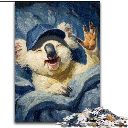 Puzzles Schlafender Koala Holzpuzzles 26x38cm, anspruchsvolles Denkspiel, Familienaktivität, Heimdekoration Puzzles Schlafender Koala Holzpuzzles 26x38cm, anspruchsvolles Denkspiel, Familienaktivität, Heimdekoration von ZKYUBEK
