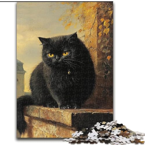 Puzzles Schwarze Katze Holzpuzzles 26X38CM Denkspiel, Interaktives Familienspiel, Geeignet für Kinder ab 14 Jahren Puzzles Schwarze Katze Holzpuzzles 26X38CM Denkspiel, Interaktives Familienspiel, Geeignet für Kinder ab 14 Jahren von ZKYUBEK