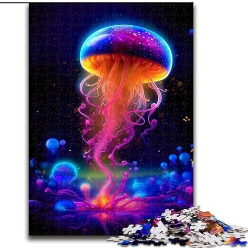 Puzzles Verzauberte Quallen, Holzpuzzle, Größe 50x75cm, Denksportspiel, interaktives Familienspiel, geeignet für Kinder ab 14 Jahren von ZKYUBEK